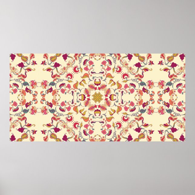 Zierbild, kreisrunder Hintergrund mit ma Poster (Vorne)