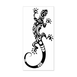 Zierechse Gummistempel
