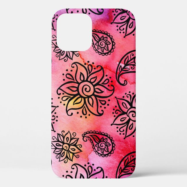 Zierflora: ethnisch nahtlos Case-Mate iPhone hülle (Rückseite)