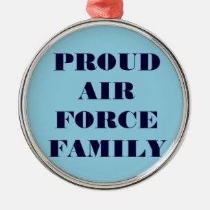 Zierflugzeugfamilie Silbernes Ornament