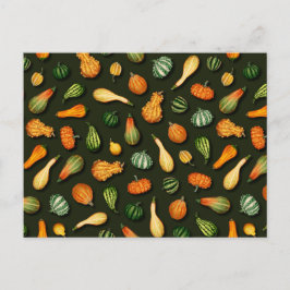 Ziergegenstände für Herbst, Herbst, Erntedank Postkarte