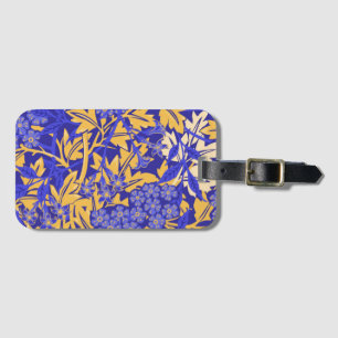 Ziergelb und blau gepäckanhänger