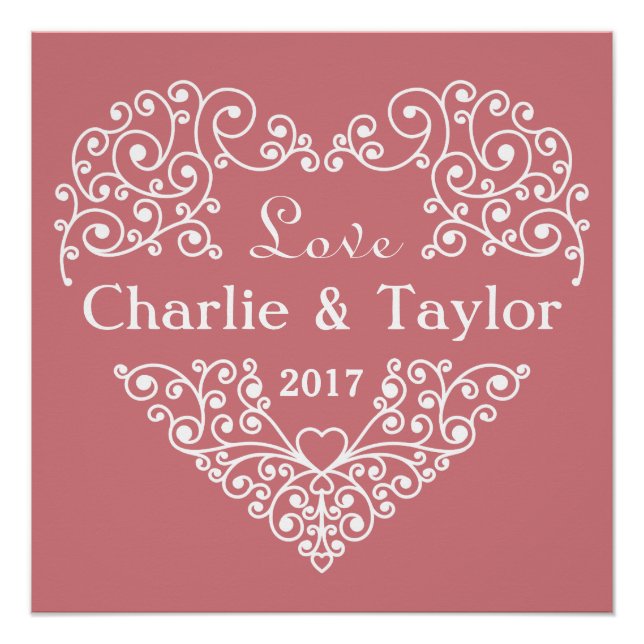 Zierheft-individuelles Textposter Poster (Vorderseite)