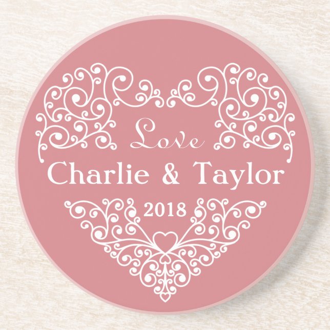 Zierherz-Untersetzer Untersetzer (Vorne)