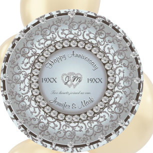 Zierjubiläum Diamond Monogram Einladung