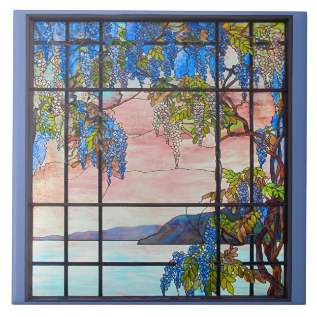 Zierkachel aus verklebtem Glas Fliese (Vorderseite)