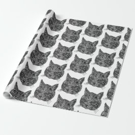 Zierkatze Geschenkpapier