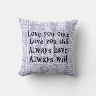 Zierkissen aus Blauer Liebe