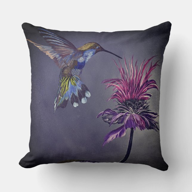 Zierkissen Kolibri (Vorderseite)