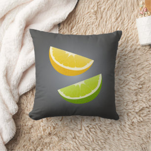 Zierkissen Lemon & Lime Throw – Moderne Zitrus-Akz