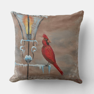 Zierkissen Wintervogel