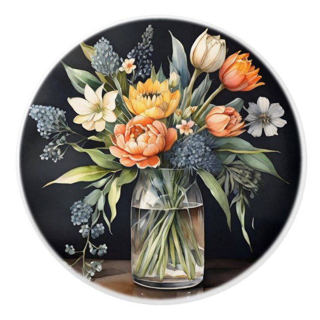 Zierknöpfe für die Keramik Keramikknauf (Vorderseite)