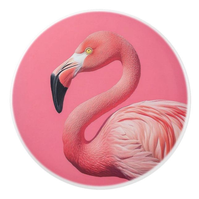 Zierknöpfe für Flamingo-Keramik Keramikknauf (Vorderseite)