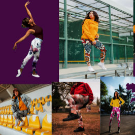 Zierkunst gelb leggings