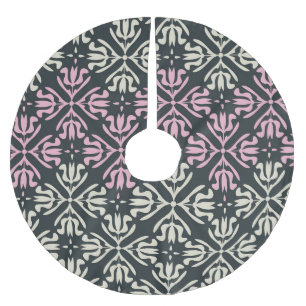 Zierlich Vintag: Nahtloses elegantes Design. Polyester Weihnachtsbaumdecke