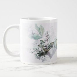 Zierliche Blumenvase-Tasse mit schönem Zitat  Jumbo-Tasse