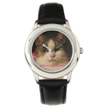 Zierliche Puppe – Pink Ribbon Edition Kinderuhr