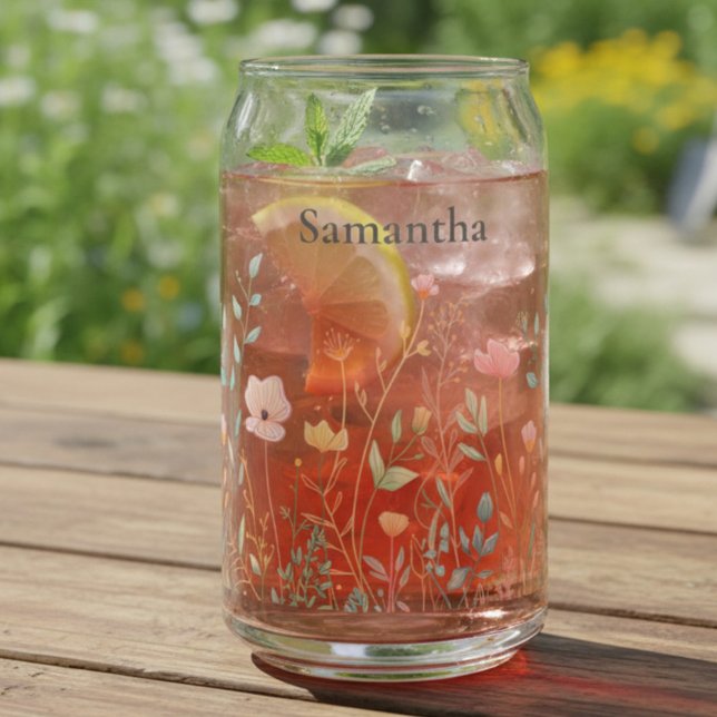 Zierliche Wildblume Personalisiert Dosenglas (Von Creator hochgeladen)