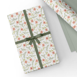 Zierliches Ditsy-Aquarell-Blumen-Pastell-Muster Geschenkpapier