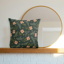 Zierliches Ditsy-Aquarell-Blumenmuster in dunklem 