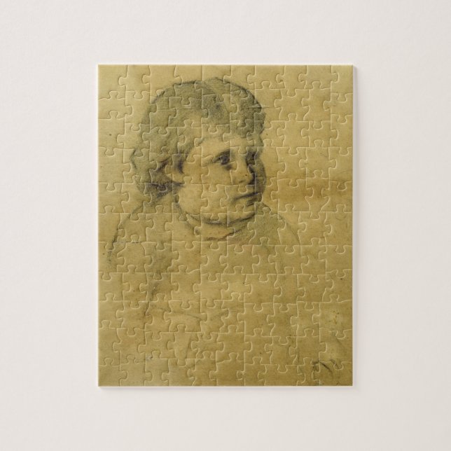 Zierliches fille (Holzkohle) Puzzle (Vertikal)