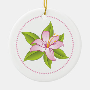 Zierlilie Keramikornament