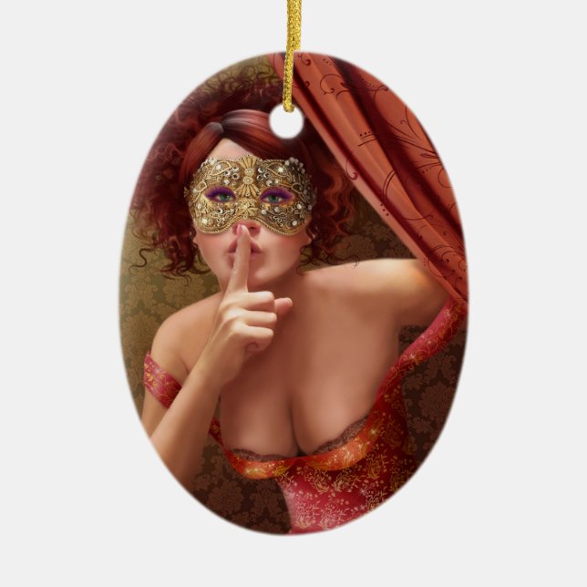 Ziermasquerade Keramikornament (Vorne)