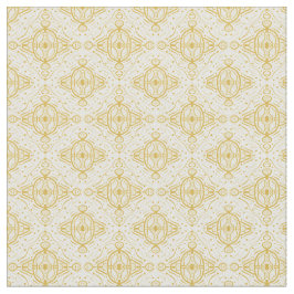 Ziermuster Gold auf Licht Stoff