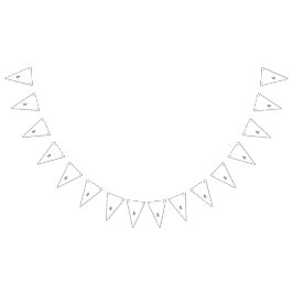 Ziermuster in auffallend schwarz-weiß wimpelkette