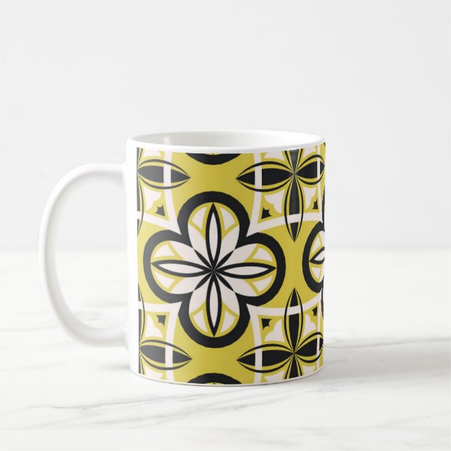 Ziermuster Vintage Darstellung,  Kaffeetasse (Links)