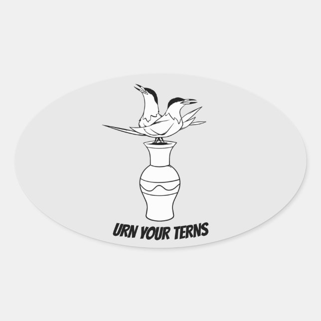 Ziern-Aufkleber Ovaler Aufkleber (Vorderseite)