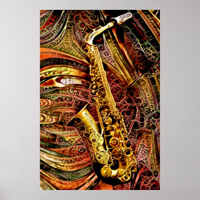 Ziersaxophon Poster (Vorne)