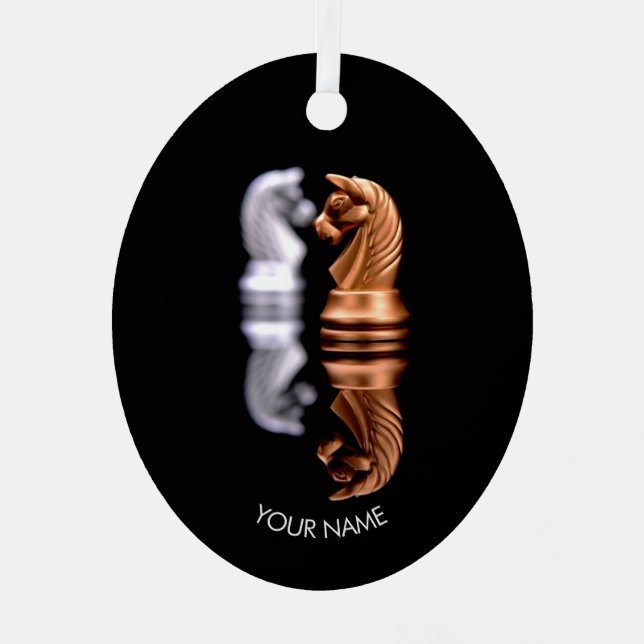 Zierschach Ornament Aus Metall (Vorderseite)