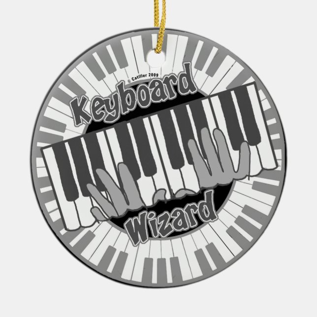 Zierschmuck für Tastatur Keramik Ornament (Vorne)