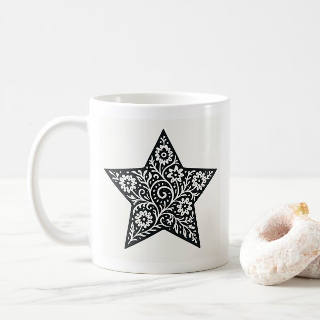 Zierstern-Tasse Kaffeetasse (Mit Donut)