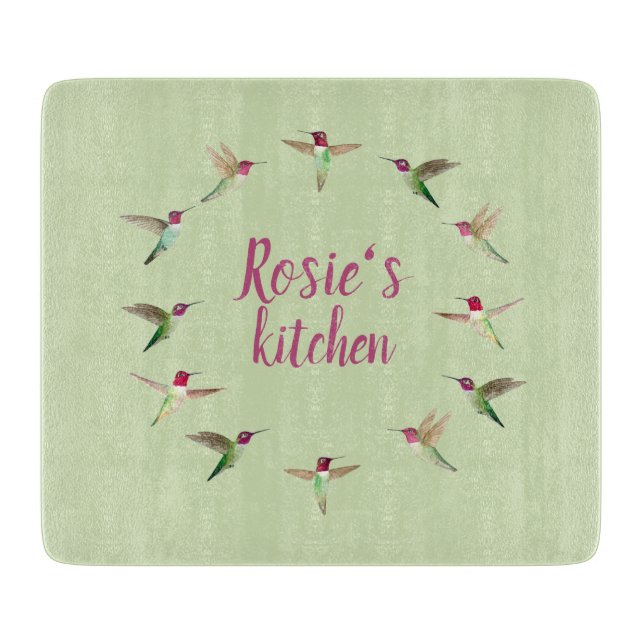 Ziervögel  schneidebrett (Vorderseite)