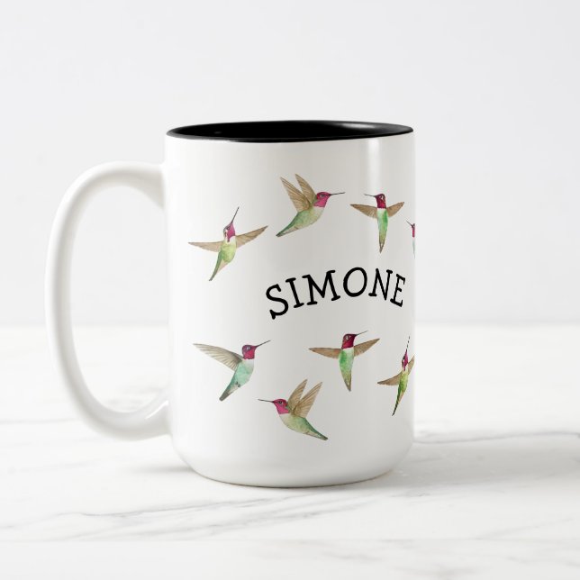 Ziervögel Zweifarbige Tasse (Links)