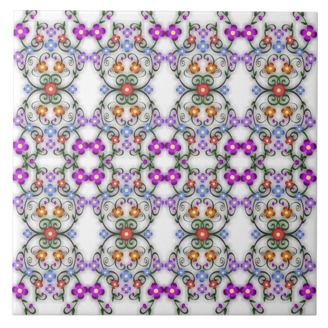 Zierziegel Fliese (Vorderseite)