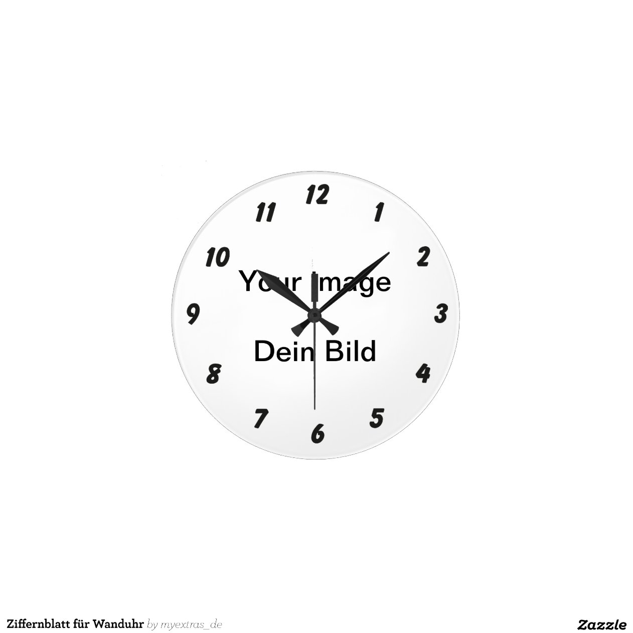 Ziffernblatt für Wanduhr | Zazzle