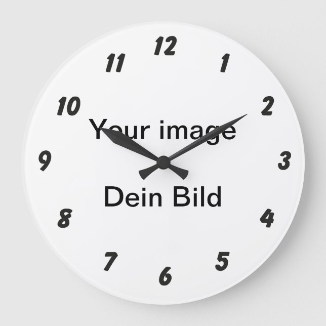 Ziffernblatt für Wanduhr (Vorderseite)