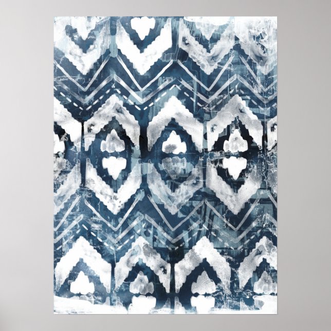 Ziffernextraktion - Geometrisch Poster (Vorne)