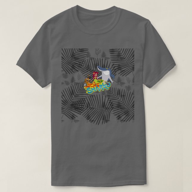 Zig die braune Hyäne und Sharko T-Shirt (Design vorne)