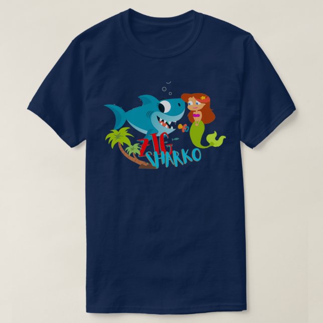 ZIG und SHARKO Spiele T-Shirt (Design vorne)
