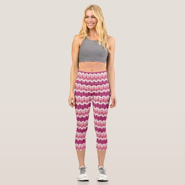 Zig Zag Capri Leggings (Vorderseite)