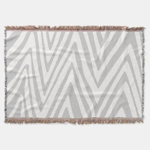 Zig Zag Graues und weißes Muster Decke