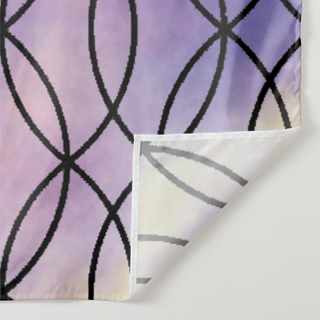 Zig Zag Muster, Lila Wandteppich (Detail)