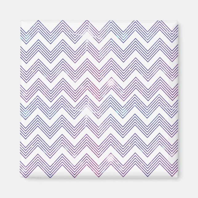 Zig Zag Muster Magnet (Vorne)