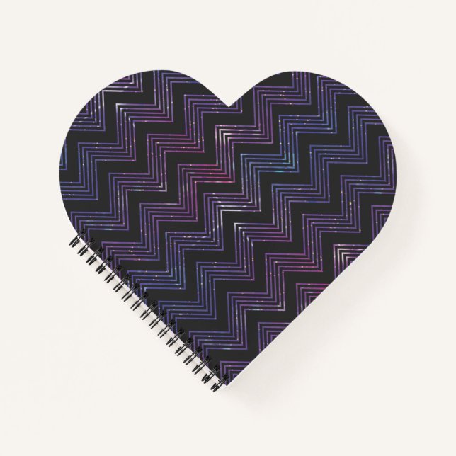 Zig Zag Muster Notizbuch (Vorderseite)