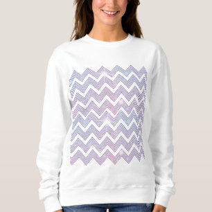 Zig Zag Muster Sweatshirt