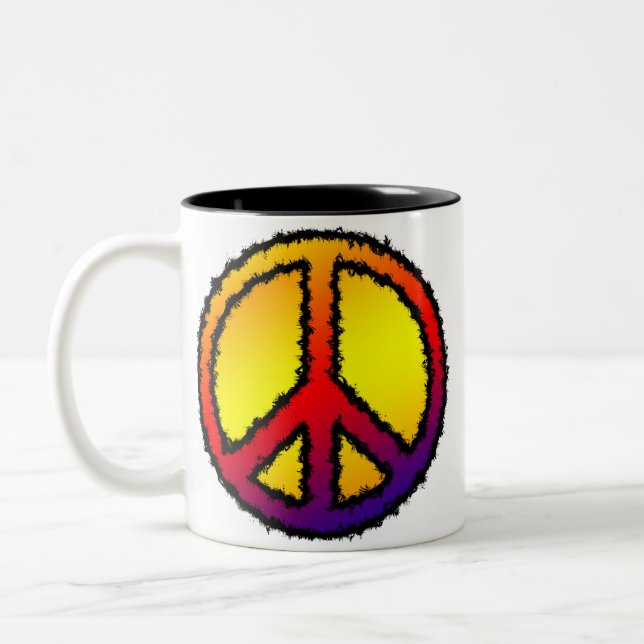 Zig Zag Peace Tasse (Links)